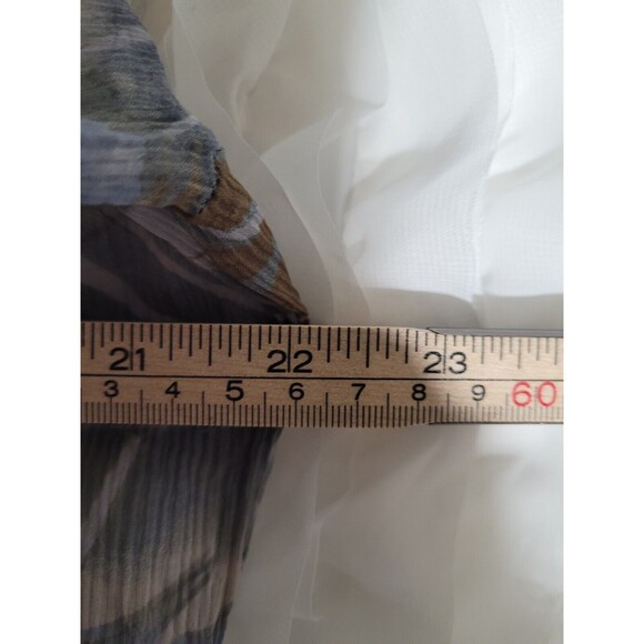 Tommy Bahama Silk Blouse Long Sleeve Tropical Semi Sheer size L - XL - Picture 5 of 6